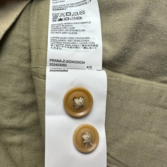 prAna Women's Melrose Canvas Barn Workwear Coat Jacket, Size Medium, Sandstone - Picture 10 of 12